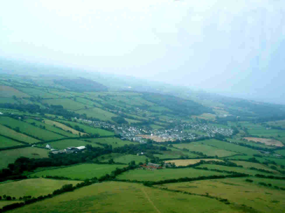 Penrhyncoch from the Aberystwyth flying field