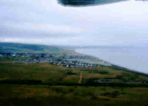 Sandilands and Tywyn on a very dull, dark evening